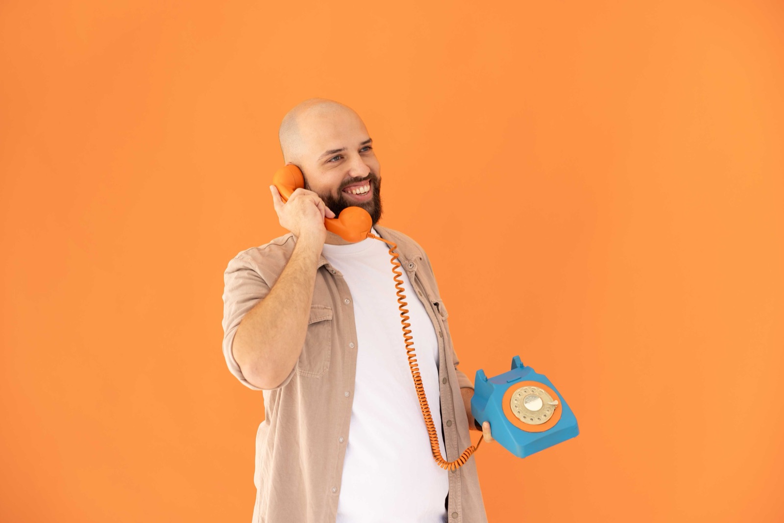 Jesse aan de telefoon